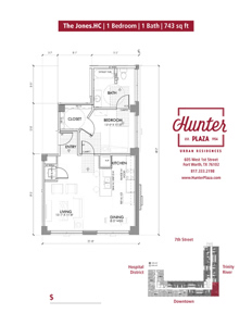 The Jones.HC | 1 Bedroom | 1 Bath | 743 sq ft*